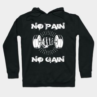 No pain no gain - Crazy gains - Nothing beats the feeling of power that weightlifting, powerlifting and strength training it gives us! A beautiful vintage design representing body positivity! Hoodie